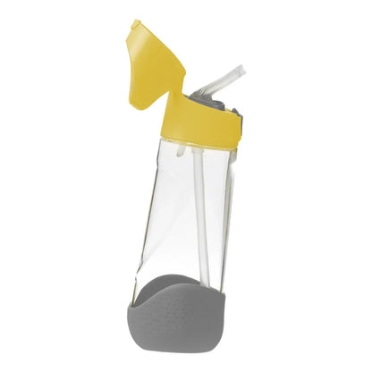 Recipient din tritan b.box cu pai 600 ml - galben