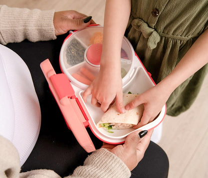 GöBe 2 in 1 Lunchbox & Snack Spinner (diverse culori)
