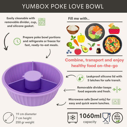 Recipient pentru salate Yumbox - violet