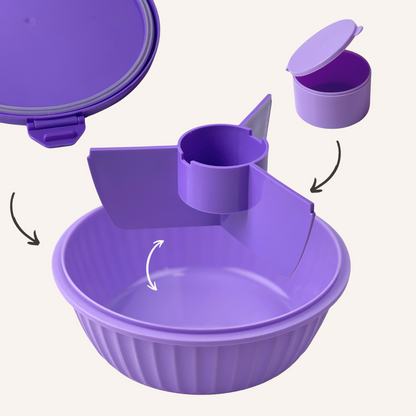 Recipient pentru salate Yumbox - violet