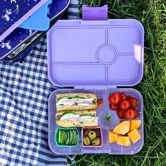 Yumbox Tapas XL Sevilla Purple / Curcubeu (4 compartimente)
