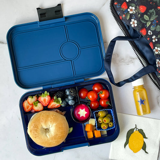 Yumbox Tapas XL Monte Carlo Albastru / Rechin (4 compartimente)