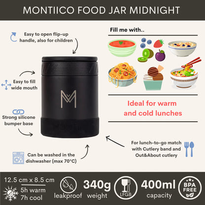 Termos pentru alimente Montii 400 ml - negru