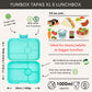 Yumbox Tapas XL Bali Aqua / Aqua Clear (5 compartimente)