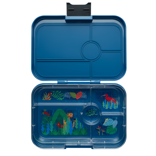 Yumbox Tapas XL Monte Carlo albastru / Jungle (5 compartimente)