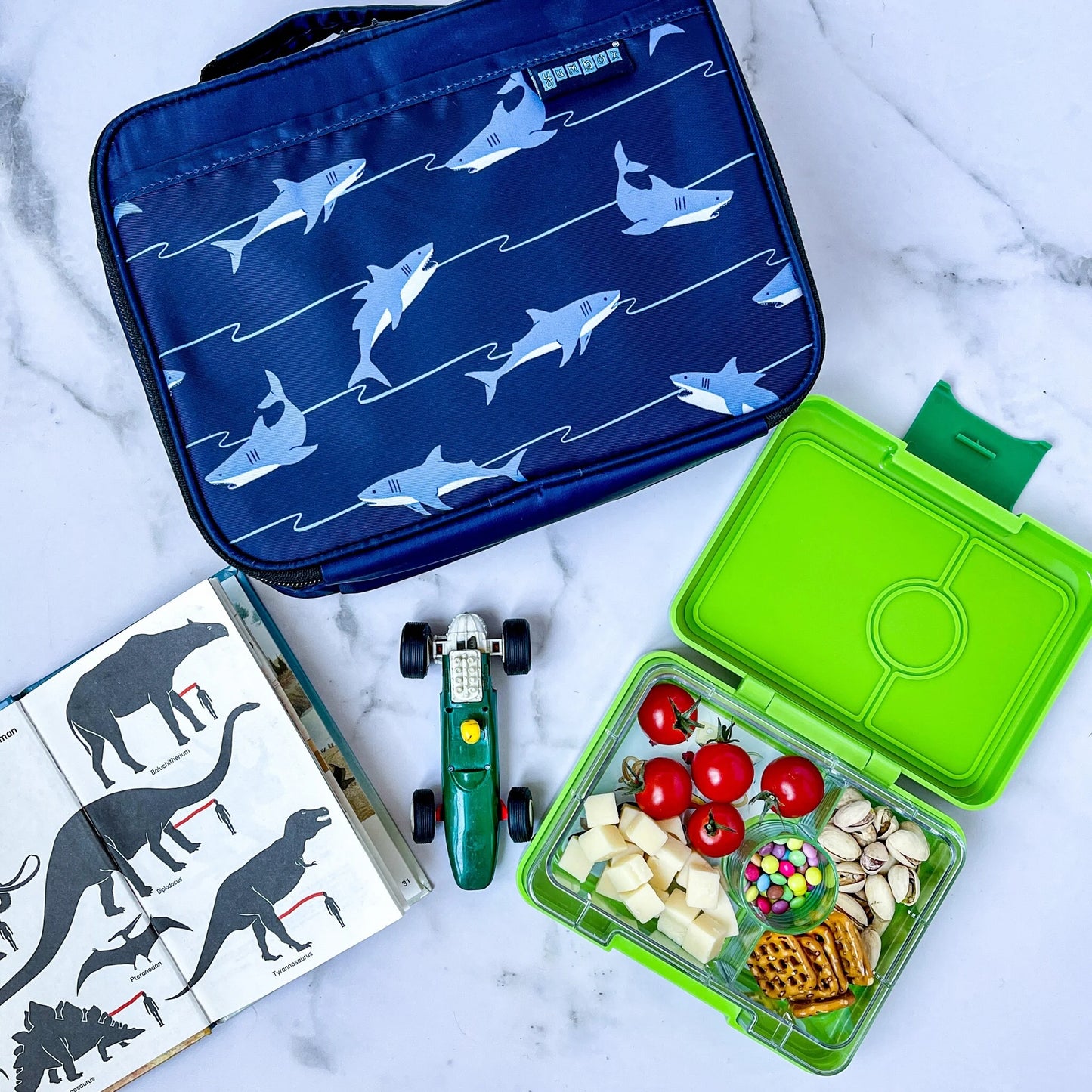 Yumbox Snack Roar Roșu / Urs Polar
