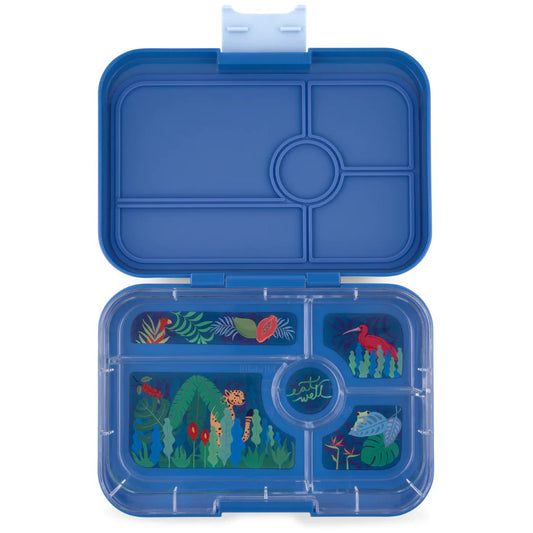 Yumbox Tapas XL Albastru adevărat / Junglă (5 compartimente)