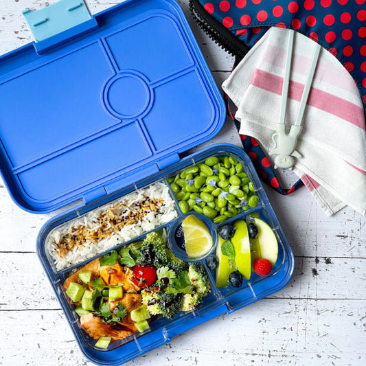 Yumbox Tapas XL Albastru adevărat / Junglă (5 compartimente)