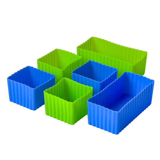 Set cuburi și dreptunghiuri din silicon Yumbox (6 buc.)
