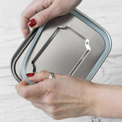 Lekkabox Safe 800 ml - lunchbox din oțel inoxidabil cu 2 forme din silicon