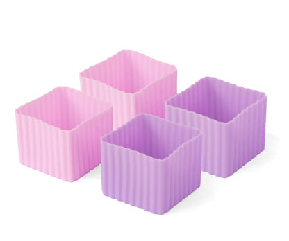 Set cuburi din silicon Lekkabox (4 buc.) - diverse culori