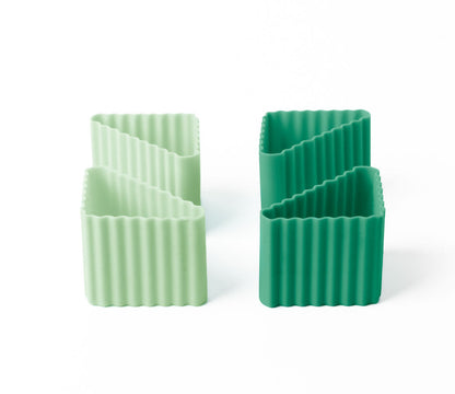 Triunghi din silicon Lekkabox (4 buc.) - diverse culori
