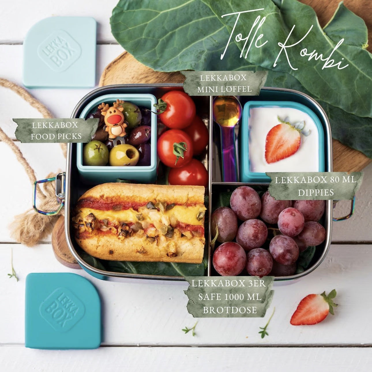 Set borcane din silicon Mini Dippies (2 buc) – mai multe culori