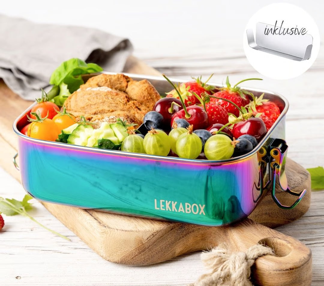 Lekkabox Safe 1000 ml - cutie de prânz din oțel inoxidabil