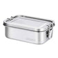 Lekkabox Safe 800 ml - cutie de prânz din oțel inoxidabil cu 2 forme de silicon