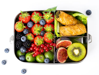 Lekkabox Safe 1400 ml cu 3 compartimente - lunchbox din oțel inoxidabil