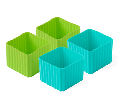 Set cuburi din silicon Lekkabox (4 buc.) - diverse culori