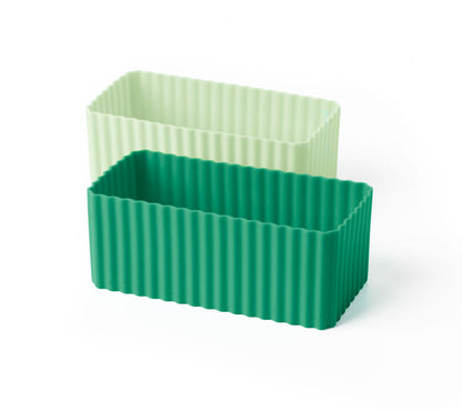 Set dreptunghi din silicon Lekkabox (2 buc, diverse culori)