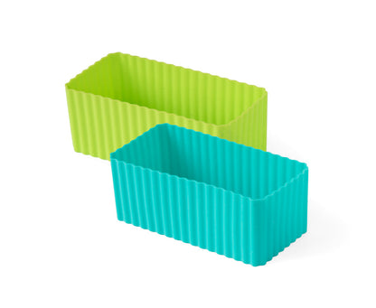 Set dreptunghi din silicon Lekkabox (2 buc, diverse culori)