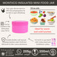 Termos alimentar mini MontiiCo 200 ml - în mai multe culori