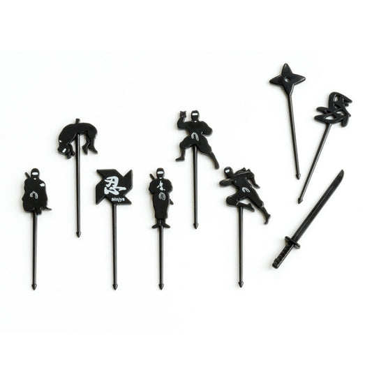 9 mini furculițe - Ninjas
