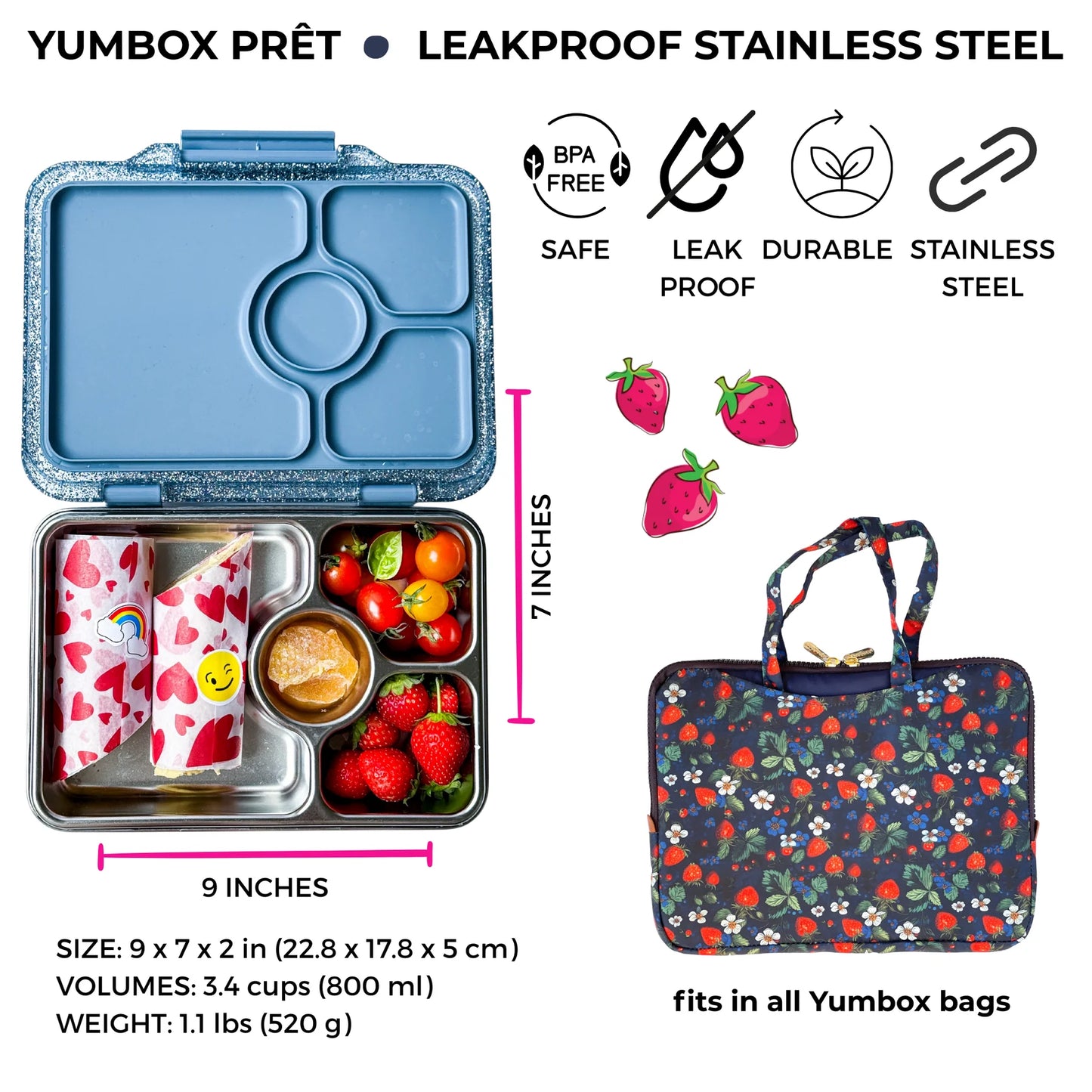 Yumbox Pret Albastru Normandia
