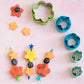 Cutter pentru fructe - Flori (5 buc.)