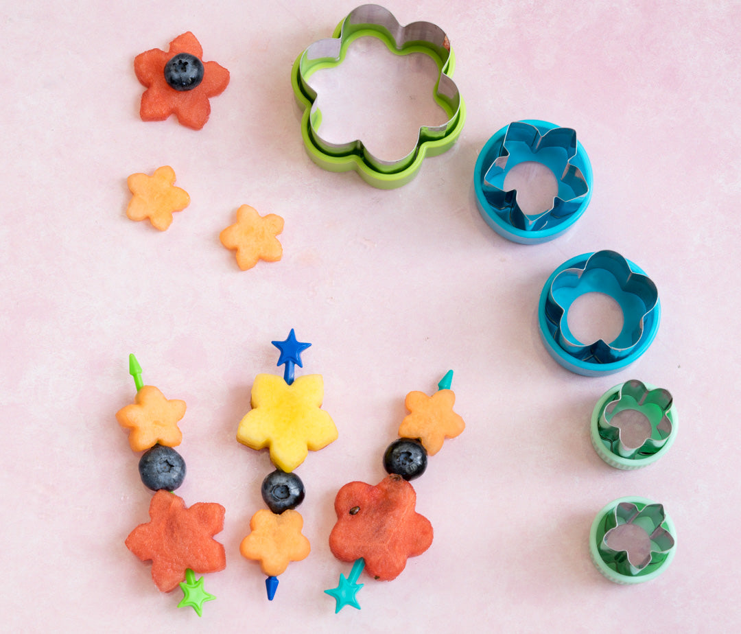 Cutter pentru fructe - Flori (5 buc.)