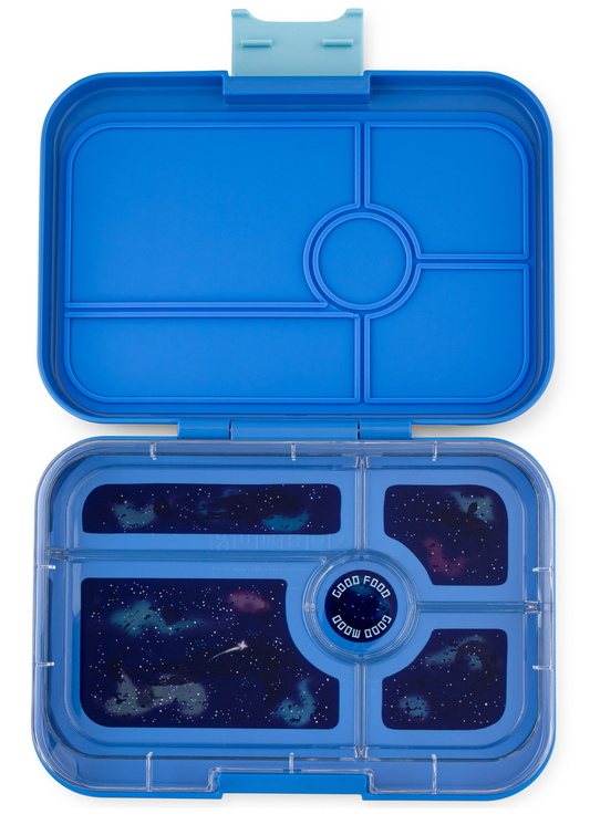 Yumbox Tapas XL Albastru adevărat / Spațiu (5 compartimente)